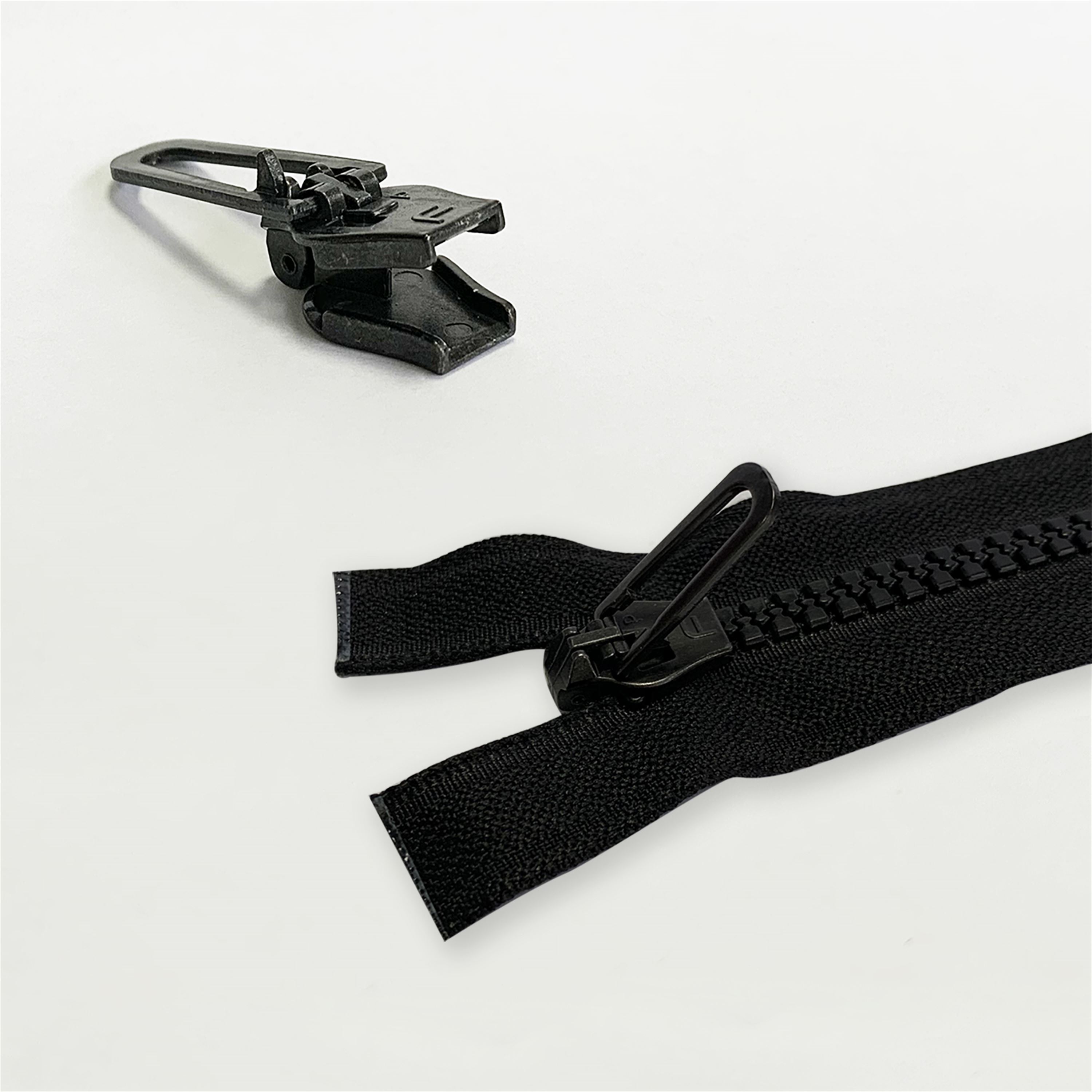 1 Black, Small Zipper Fixer, Plastic, #ZF-1