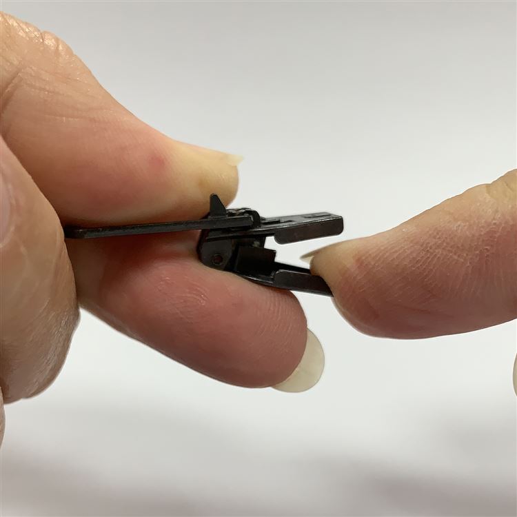 Zipper Repair Black Plastic