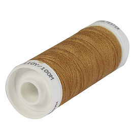 100m Tan Brown Polyester Thread 