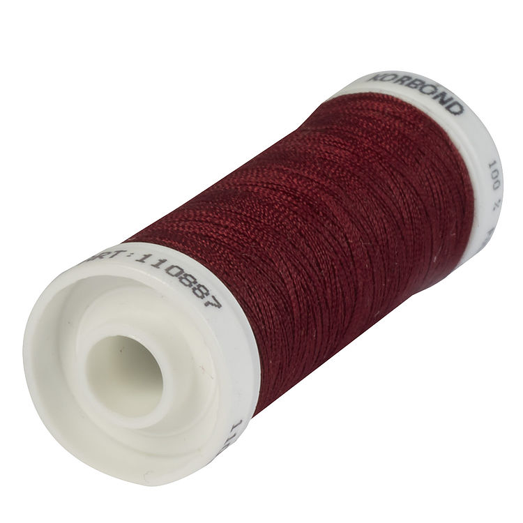 100m Deep Red Polyester Thread
