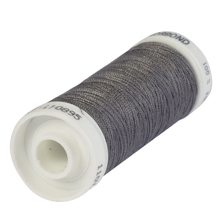 100m Steel Grey Polyester Thread 