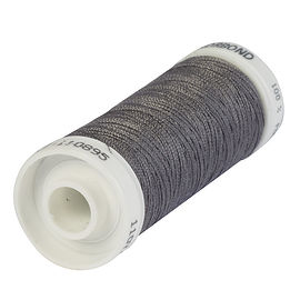 100m Steel Grey Polyester Thread 