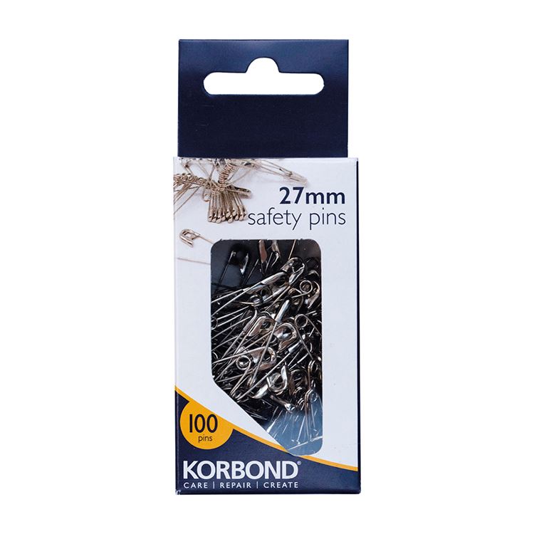 100 Pack 27mm Safety Pins