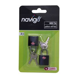 Mini TSA Padlocks with Keys x2