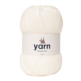 100g White Double Knit Yarn 