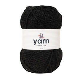 100g Black Double Knit Yarn