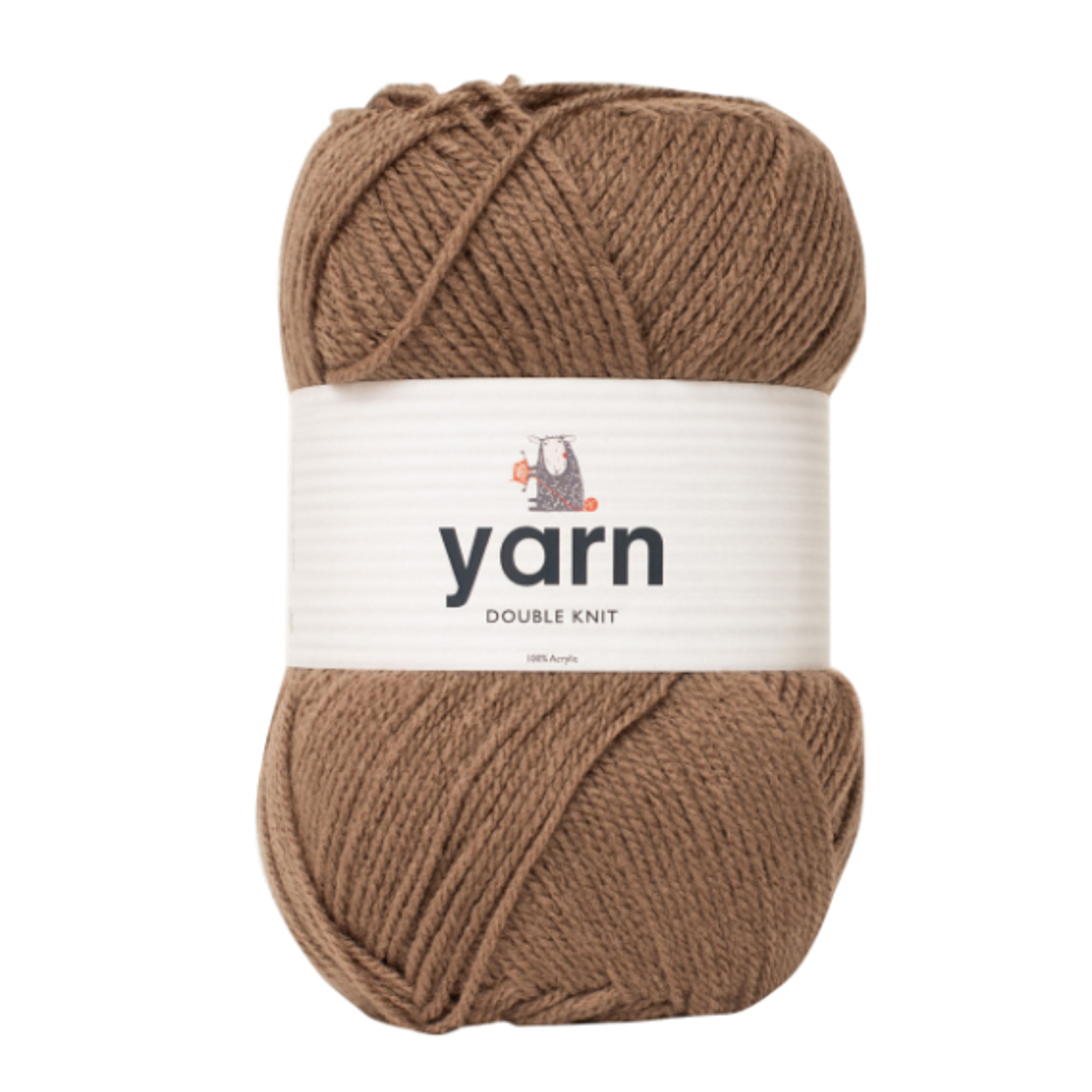 100g Brown Double Knit Yarn