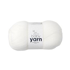 Baby DK Acrylic Yarn White 100g