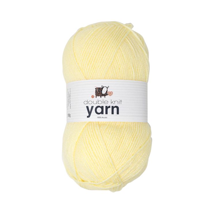 100g Light Yellow Double Knit Yarn