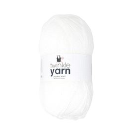 Twinkle DK Acrylic Yarn White 100g