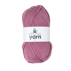 Chunky Acrylic Yarn Dusky Pink 100g