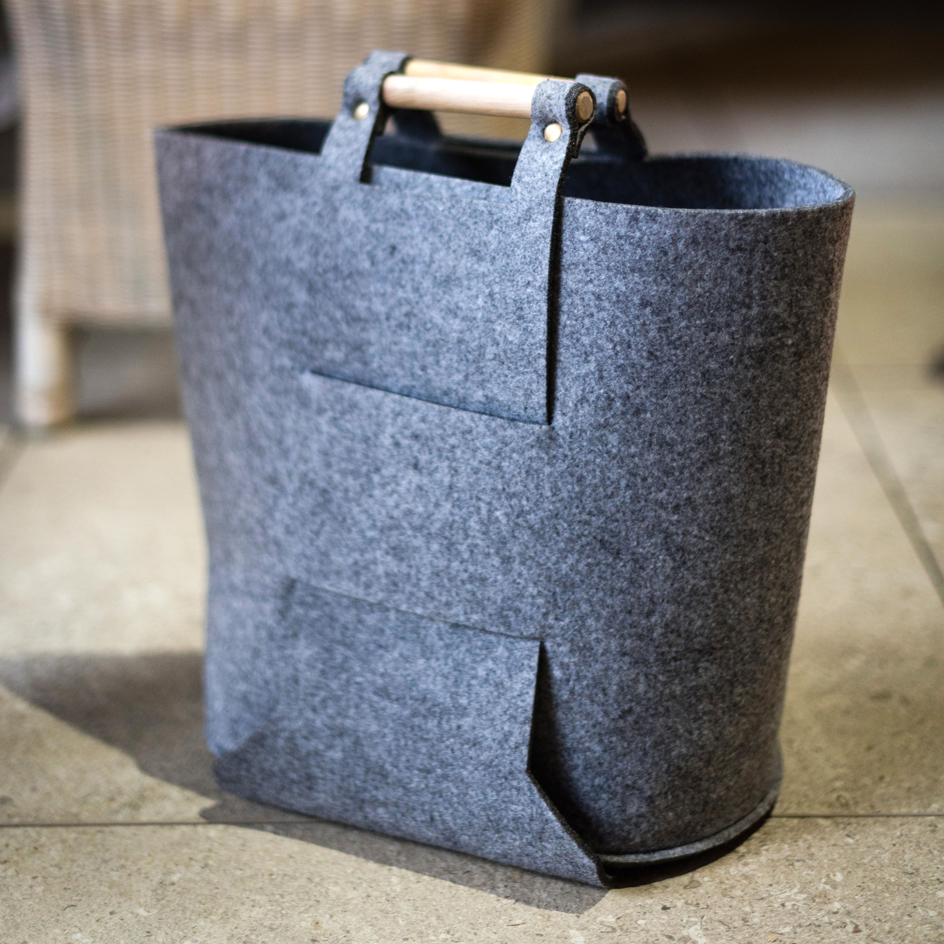 Felt Bag [29 x 41cm Wool Felt Bag ] - Felt & Yarn