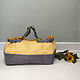 Corduroy Craft Bag - Yellow Leaf