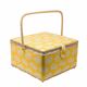 ExLarge Large Yellow Fern Sewing Basket