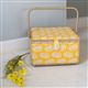 ExLarge Large Yellow Fern Sewing Basket