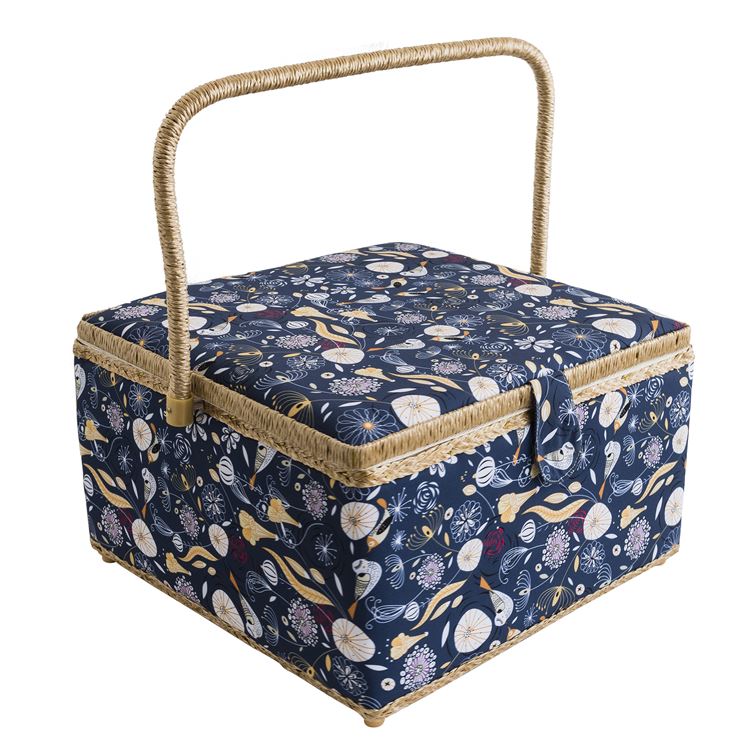 Extra Large Enchanted Park Sewing Basket