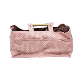 Crafters Carry Tote - Pink Spot