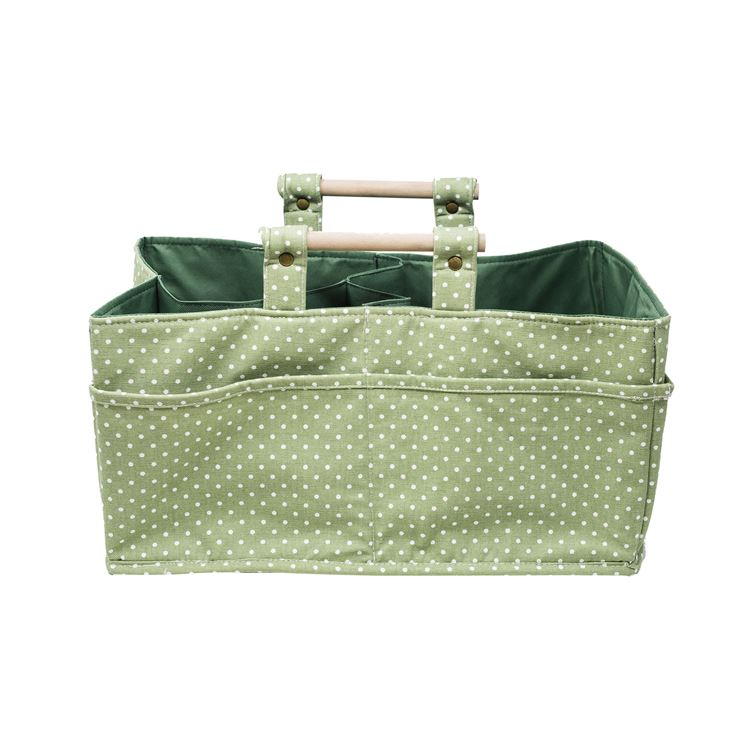 Crafters Carry Tote - Green Spot