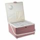 ExLarge Pink Dots Sewing Basket