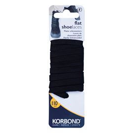 110cm Black Flat Shoe Laces